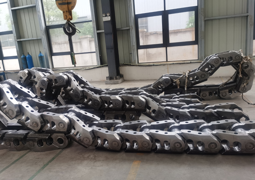 Horizontale kettingpers met dubbele cilinder van 600 ton